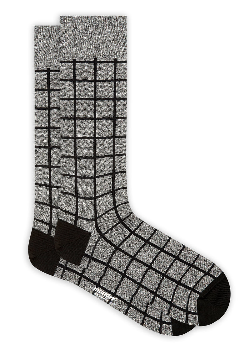 Madder Socks Kiloran - grey fleck / black