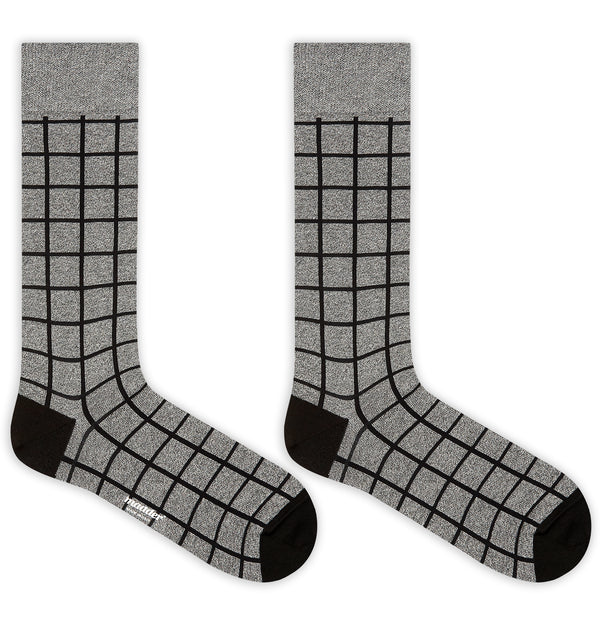 Madder Socks Kiloran - grey fleck / black